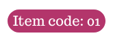 Item code 01